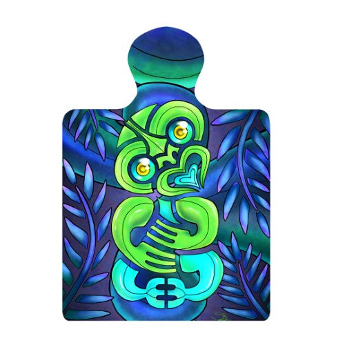 Sophie Blokker Kiwiana Ceramic Trivet / Wall hanging  - Tiki