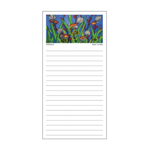 Jo May Kiwiana Magnetic Shopping List - Fantail