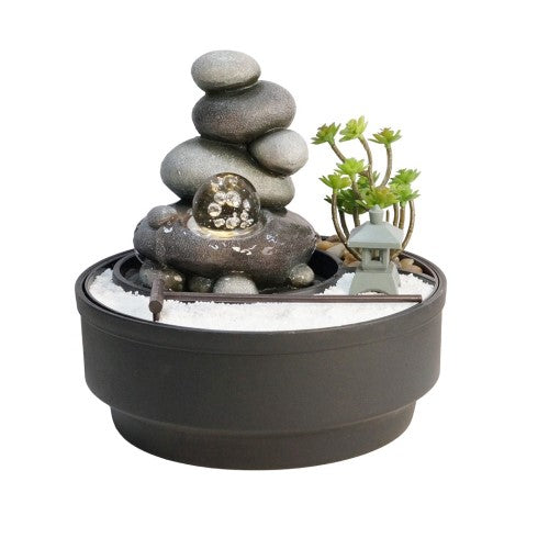 Water Fountain / Water Feature - Pebble Fountain & Sand Garden