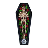 Cone & Incense Burner - Skeleton with Roses Coffin