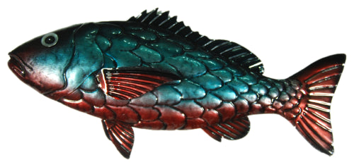 Colourful Fish - metal wall hanging