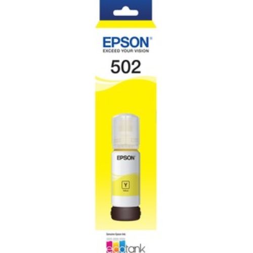 Epson EcoTank T502 Ultra High Yield Yellow Ink Bottle for Inkjet Printers - 1 Pack