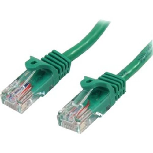 StarTech.com 1m Cat5e Snagless UTP Ethernet Cable - Gold Plated - Green Patch Cord for Networking