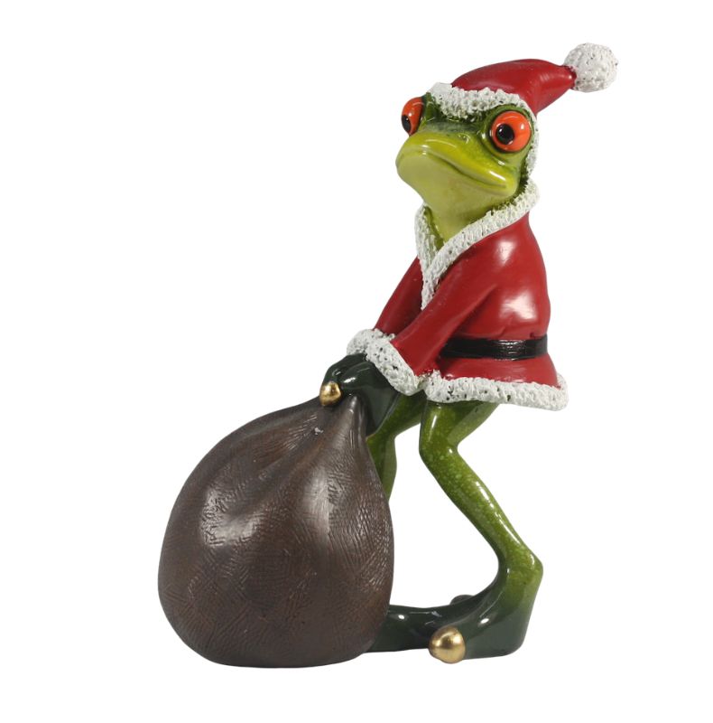 Funky Frog at Christmas - Santa Frog with Sack