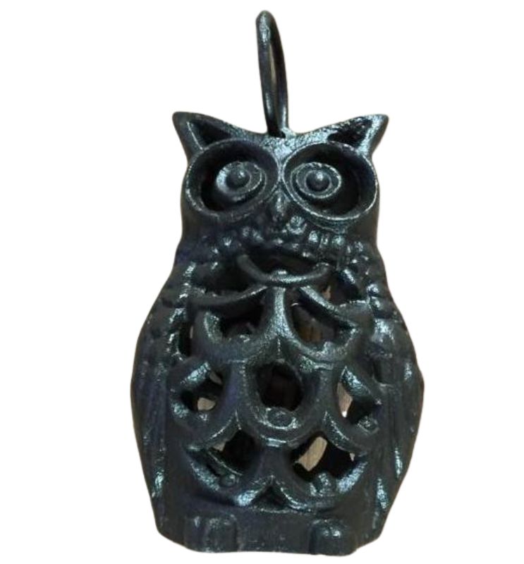 Outdoor Owl Candle Holder - Decorative Cast Iron