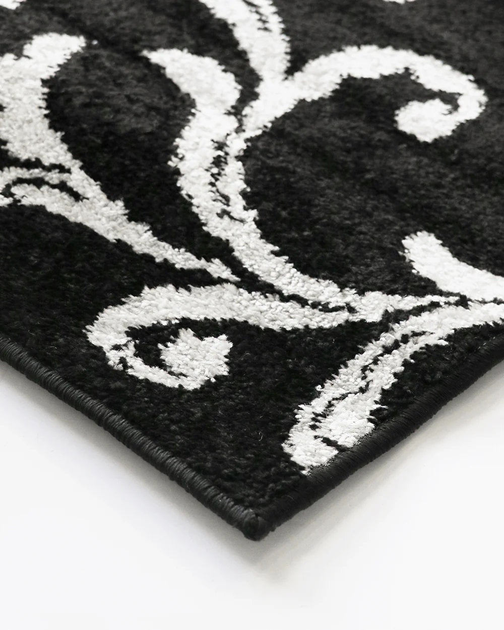 Alyssa (Heatset Polypropylene) Floor Rug - Black/Grey Multi 160x235cm - OLLO