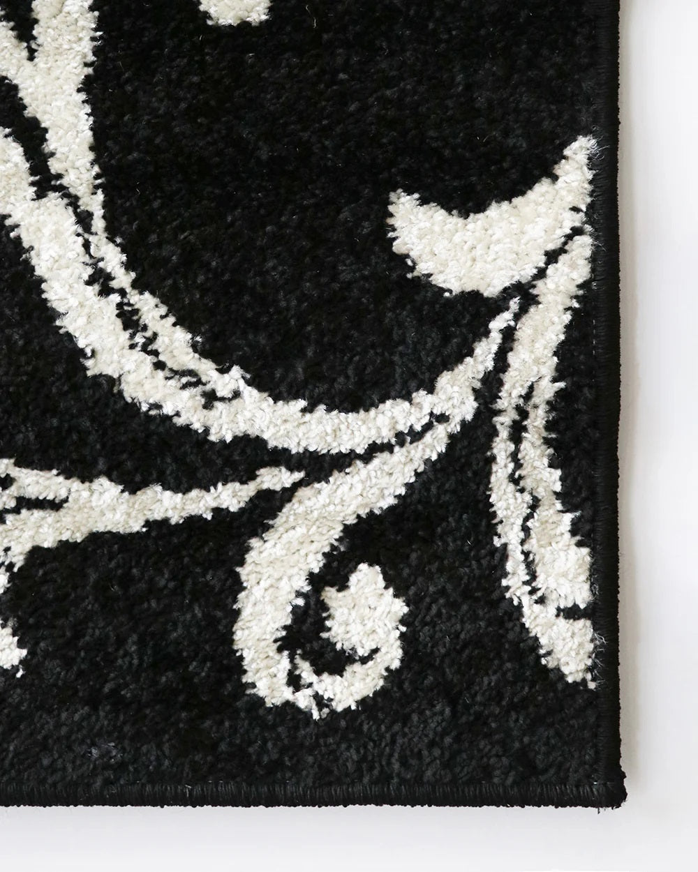 Alyssa (Heatset Polypropylene) Floor Rug - Black/Grey Multi 160x235cm - OLLO