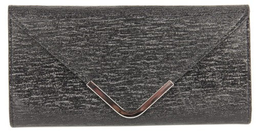 Clutch Bag - Envelope Style - Black