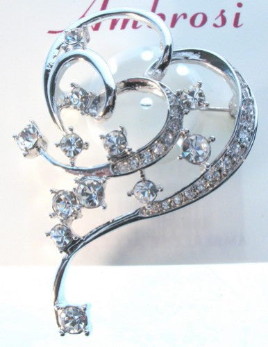 Brooch Rhodium