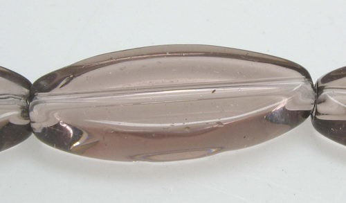 Beads - 22mm 12pcs Flat Oval  PURPLE