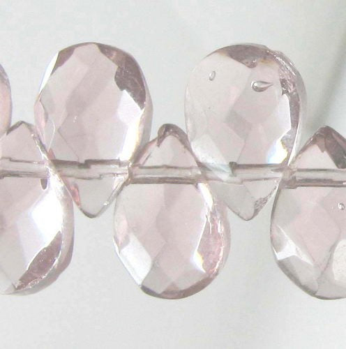 Beads - 6x9mm 61pcs Faceted Teardrop PURPLE