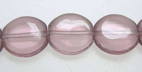Beads - 10mm 31pcs Rd Frosted Edge  PURPLE