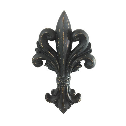 Fleur De Lys Wall Décor Black