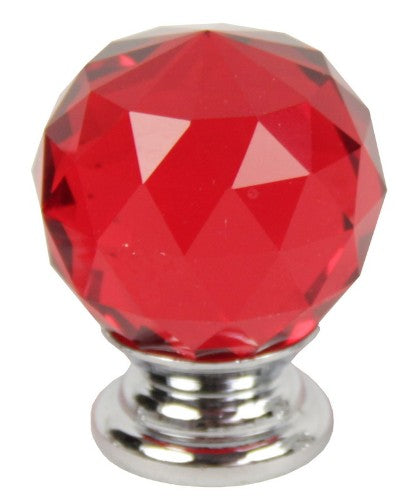 Drawer Knob (Crystal - Red)