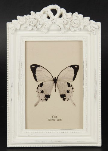 Photo Frame - Flowers and Bow on Top (Large)