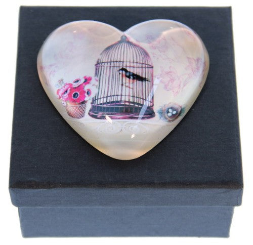 Paperweight - Birdcage Heart