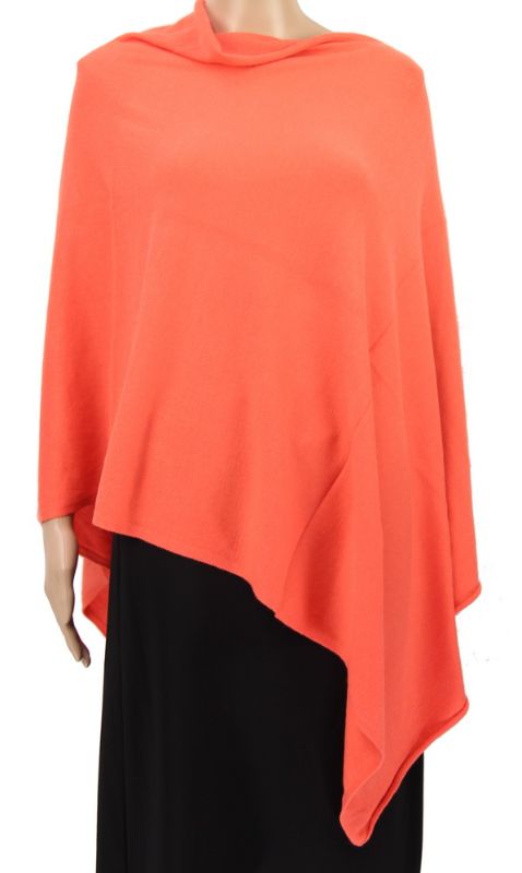 Stretch Poncho - Solid Colour (Apricot)