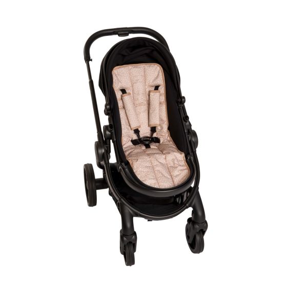 Pram Liner - Beige Dots - All4Ella