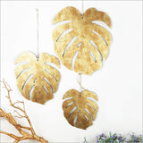 Wall Art - ACM Monstera Set (Antique Gold Textured)