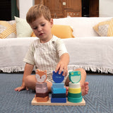 Milan Wooden Educational Toy Animal Towers
