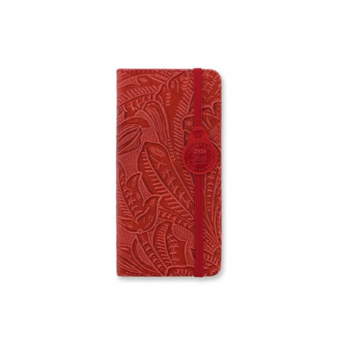 Letts of London Diary Baroque Slim WTV Red 2026