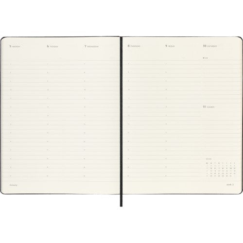 Moleskine Diary 12 Month Pro Weekly Vertical HC XL Black 2026