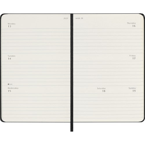 Moleskine Diary 12 Month Weekly Horizontal HC Pocket Black 2026