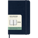 Moleskine Diary 12 Month Weekly + Notes HC Pocket Sapphire Blue 2026