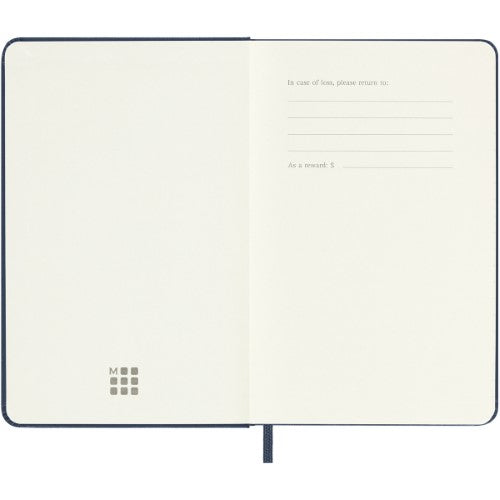 Moleskine Diary 12 Month Weekly + Notes HC Pocket Sapphire Blue 2026