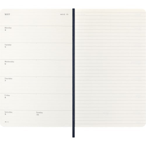 Moleskine Diary 12 Month Weekly + Notes SC Large Sapphire Blue 2026