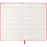 Moleskine Diary 12 Month Daily HC Large Scarlet Red 2026