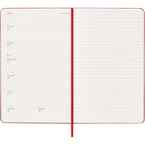Moleskine Diary 12 Month Weekly + Notes HC Large Scarlet Red 2026