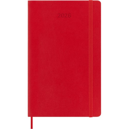 Moleskine Diary 12 Month Daily SC Large Scarlet Red 2026