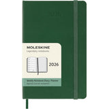 Moleskine Diary 12 Month Weekly + Notes HC Pocket Myrtle Green 2026