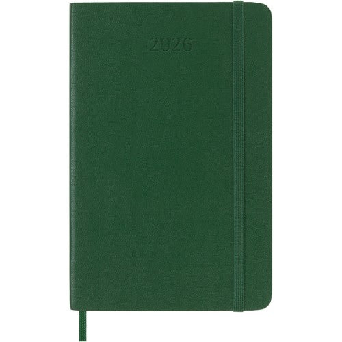 Moleskine Diary 12 Month Daily SC Pocket Myrtle Green 2026