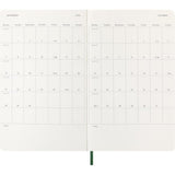 Moleskine Diary 12 Month Daily SC Large Myrtle Green 2026