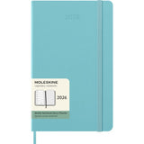 Moleskine Diary 12 Month Weekly + Notes HC Large Aquamarine 2026