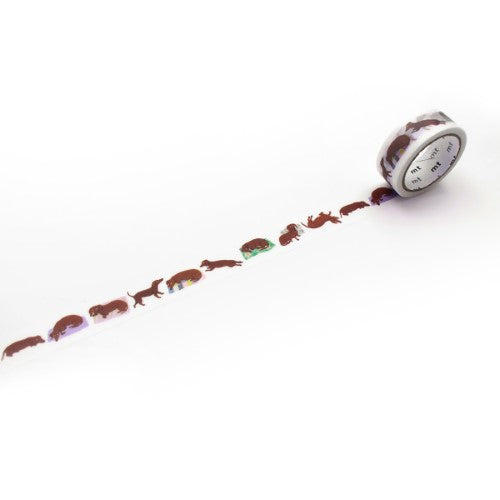 MT Washi Tape 15mm x 5m La Maupetit Sausage dog