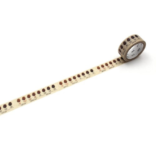 MT Washi Tape 15mm x 5m Coffee Roast