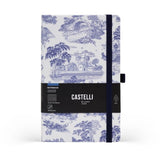 Castelli Notebook Landscapes Mid Ruled Marine Blue