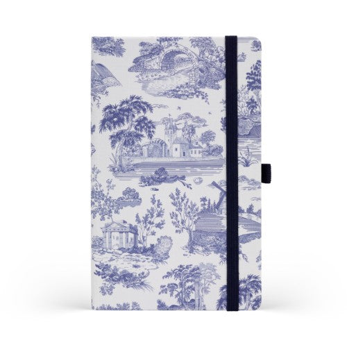 Castelli Notebook Landscapes Mid Ruled Marine Blue
