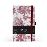 Castelli Notebook Landscapes Mid Ruled Rosewood