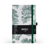 Castelli Notebook Landscapes Mid Ruled Evergreen
