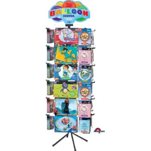 72 Peg Floor Spinner Stand Black