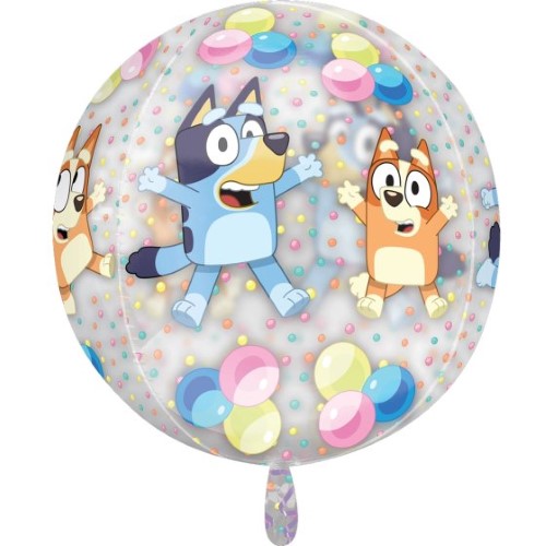 Balloon - Orbz XL Clear Bluey and Bingo G40