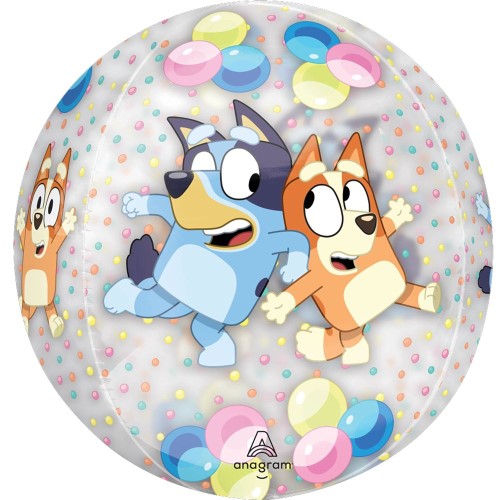 Balloon - Orbz XL Clear Bluey and Bingo G40