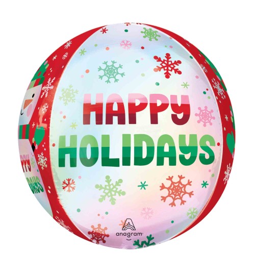 Balloon - Orbx XL Happy Holidays Shimmer G20