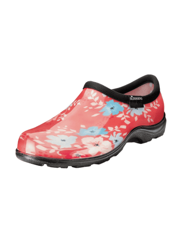 Sloggers Womens Rain Shoes Floral Fun Coral Size 7