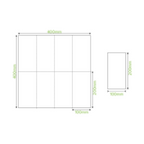 Biopak Serviette Dinner 2Ply 8 Fold White Quilted  - 100PC