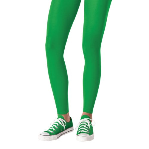 Costume Accessory  - Team Spirit Footless Tights Green 14+